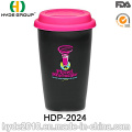 Copa plástica con aislamiento de pared doble para café caliente (HDP-2024)